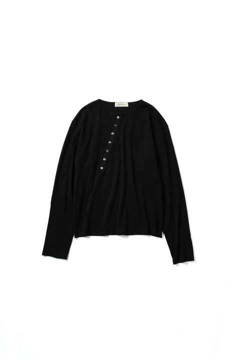 TWISTED RIB HENLEY NECK