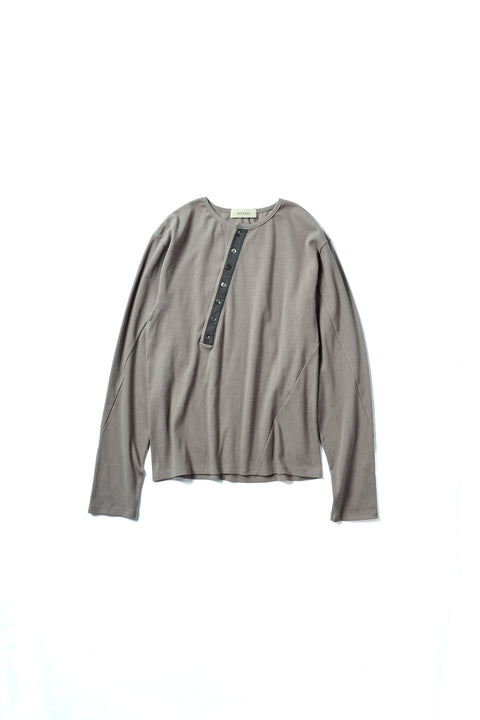 TWISTED RIB HENLEY NECK