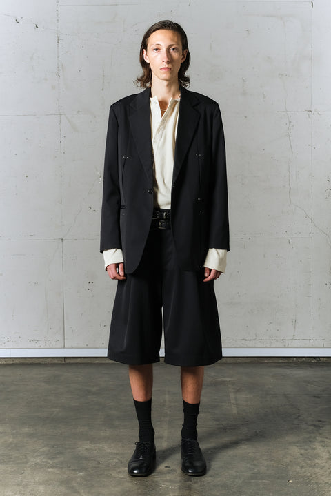 STUDDED MOTION PLEAT GAB JACKET