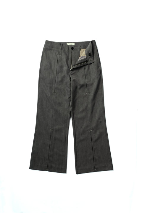 STUDDED MOTION PLEAT GAB TROUSERS