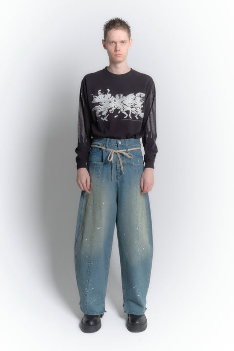AGING BAGGY DENIM PANTS