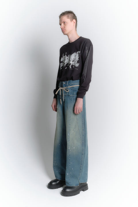 AGING BAGGY DENIM PANTS