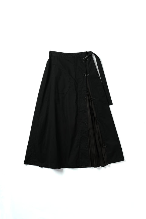 AGING DOCKING PLEATS SKIRT