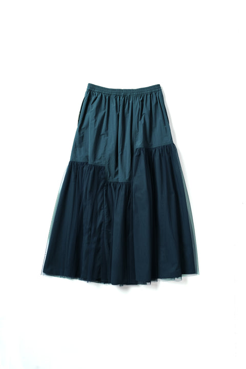 TULLE PANEL SKIRT