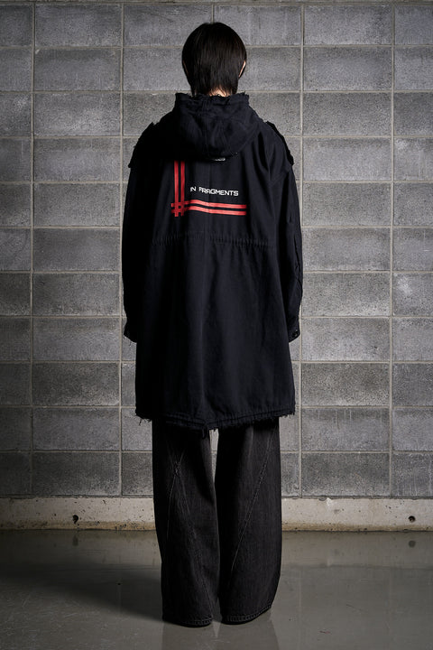 RAW EDGE MOD'S COAT "CONNECTED IN FRAGMENTS"