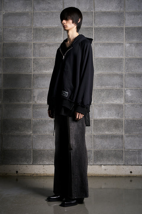 LAYERED ZIP HOODIE