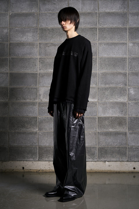 LONG SLEEVE MESH LAYERED TOP