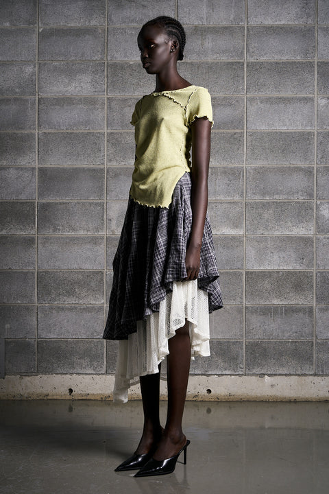 ASYMMETRIC DRAPED TOP
