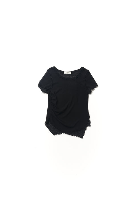 ASYMMETRIC DRAPED TOP