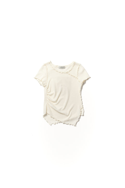 ASYMMETRIC DRAPED TOP