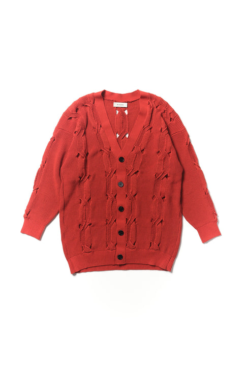 INTERLACED LONG CARDIGAN