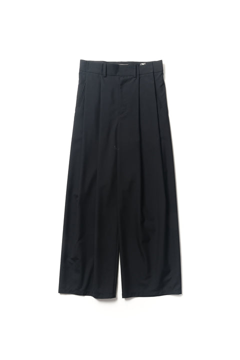 FOLDED WOOL TROUSERS
