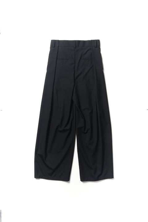 FOLDED WOOL TROUSERS