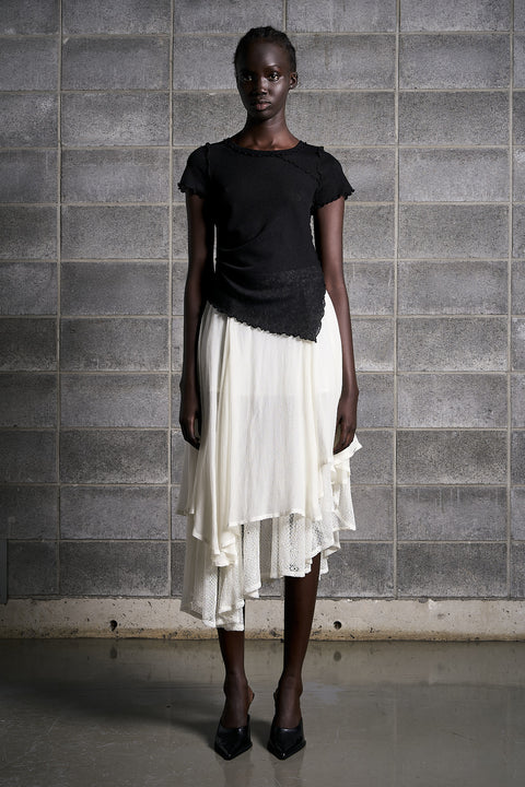 DRAPE LAYERED SKIRT