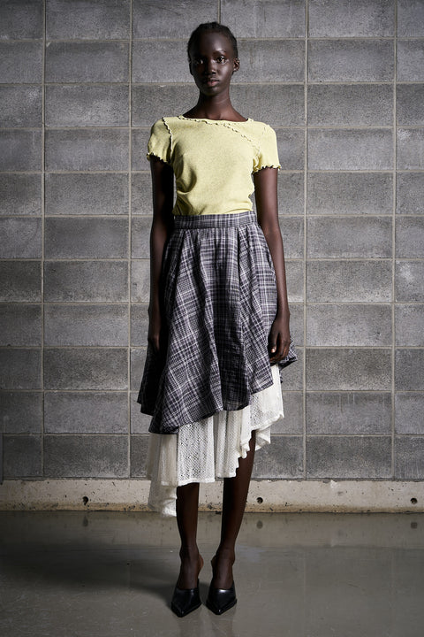 DRAPE LAYERED SKIRT
