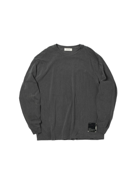 DYED BASIC PLAIN LONG SLEEVE T-SHIRT