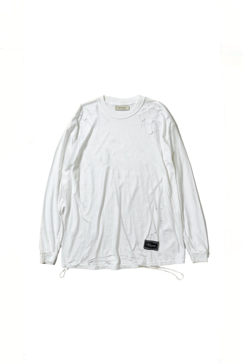 DAMAGE DYED LONG SLEEVE T-SHIRT