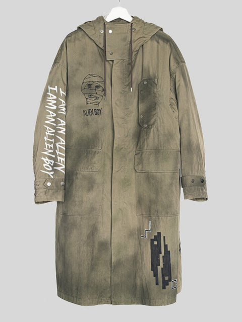 WIZZARD X CYbERdYNE MOD'S COAT "ALIEN BOY"