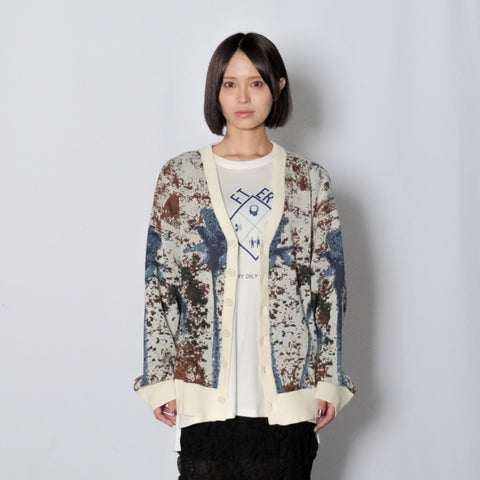 JACQUARD KNIT CARDIGAN