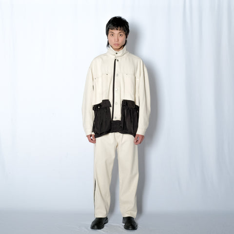 WASHED DOCKING DENIM PANTS