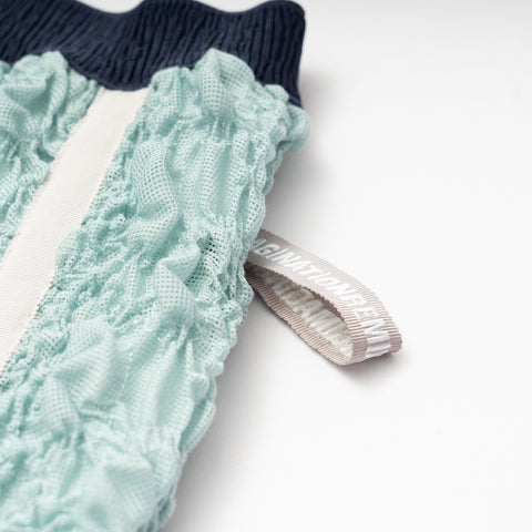 EMBROIDERY SHIRRING FAB SKIRT