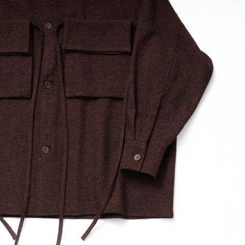 BAG POCKET WOOL TWEED SHIRTS
