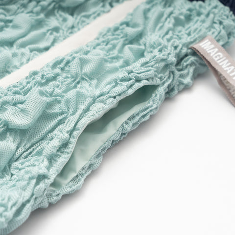 EMBROIDERY SHIRRING FAB SKIRT