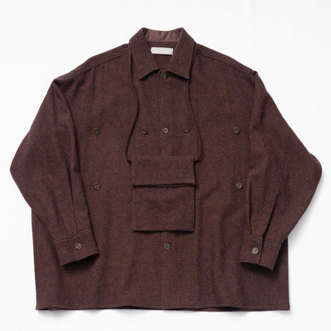 BAG POCKET WOOL TWEED SHIRTS