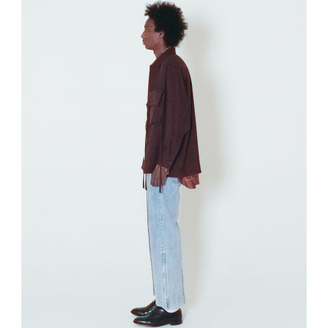 BAG POCKET WOOL TWEED SHIRTS
