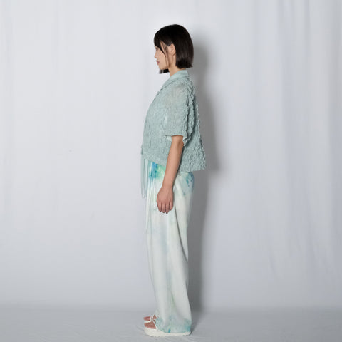 PRINT WIDE EASY TROUSER