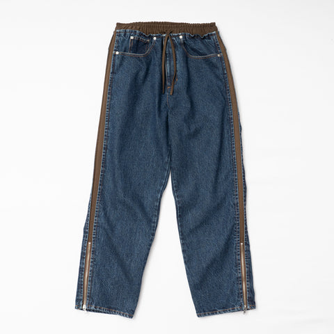 WASHED DOCKING DENIM PANTS