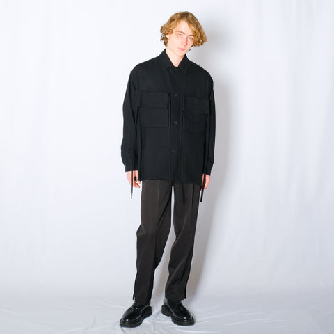 BAG POCKET WOOL TWEED SHIRTS