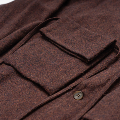BAG POCKET WOOL TWEED SHIRTS