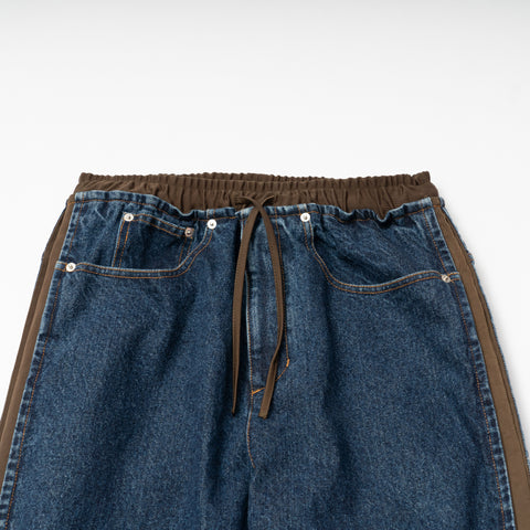 WASHED DOCKING DENIM PANTS