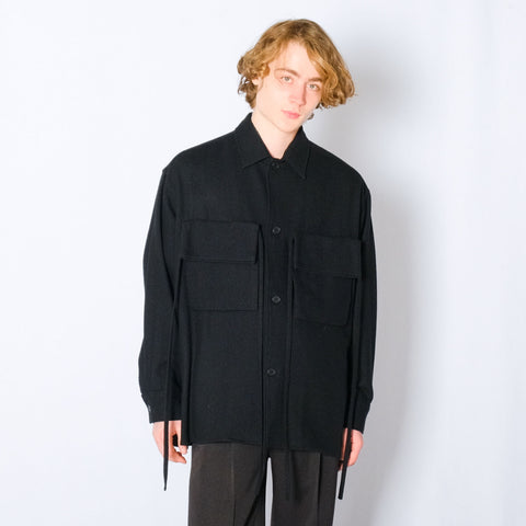 BAG POCKET WOOL TWEED SHIRTS