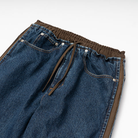 WASHED DOCKING DENIM PANTS