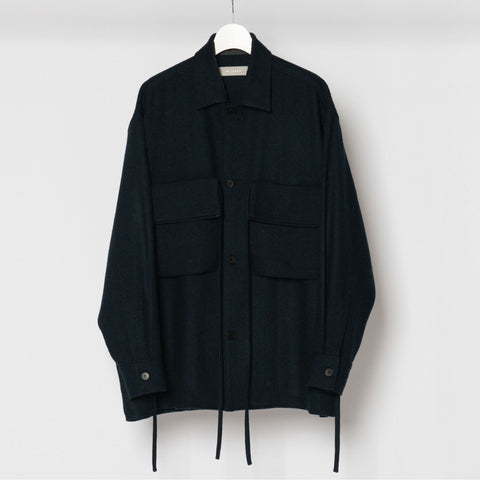 BAG POCKET WOOL TWEED SHIRTS
