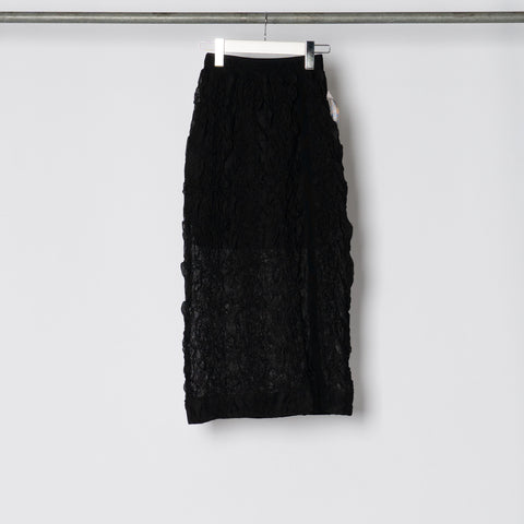 EMBROIDERY SHIRRING FAB SKIRT