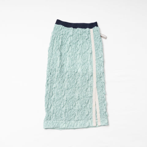 EMBROIDERY SHIRRING FAB SKIRT