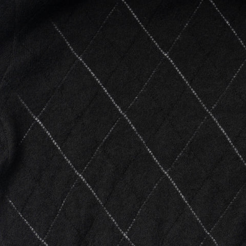 MOHAIR MESH ARGYLE KNIT POLO
