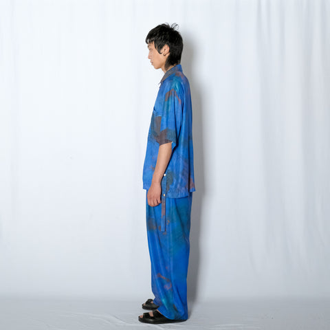 PRINT WIDE EASY TROUSER