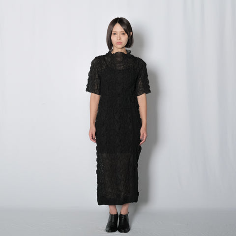 EMBROIDERY SHIRRING FAB SKIRT