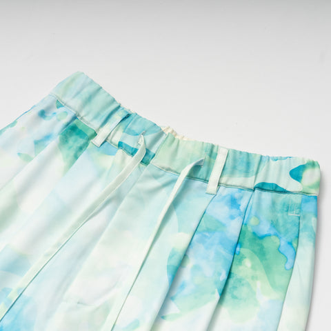 PRINT WIDE EASY TROUSER