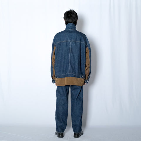 WASHED DOCKING DENIM PANTS