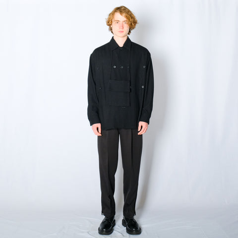 BAG POCKET WOOL TWEED SHIRTS