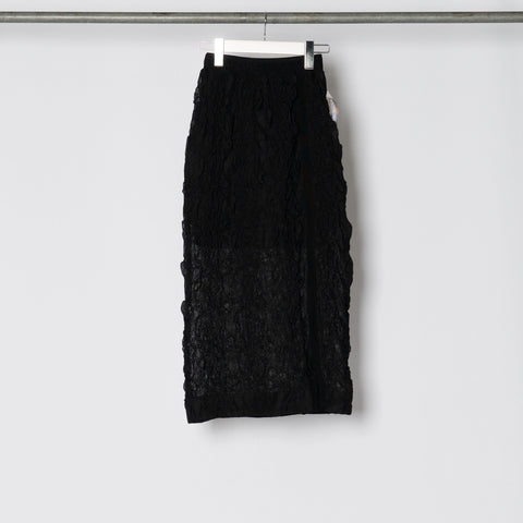 EMBROIDERY SHIRRING FAB SKIRT