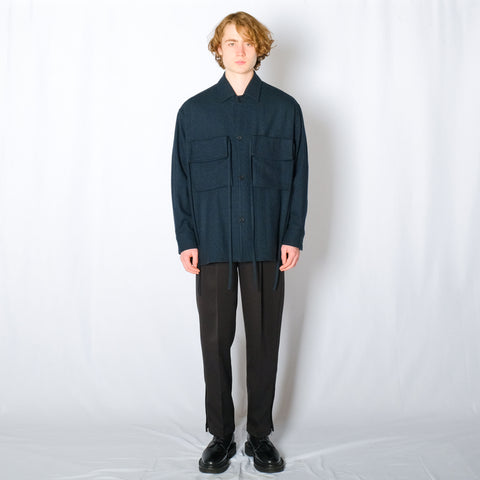 BAG POCKET WOOL TWEED SHIRTS