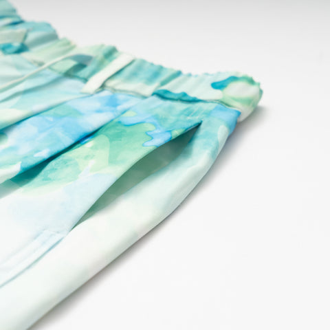 PRINT WIDE EASY TROUSER