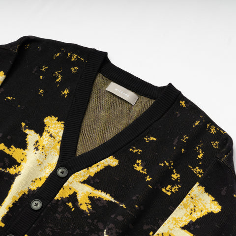 JACQUARD KNIT CARDIGAN