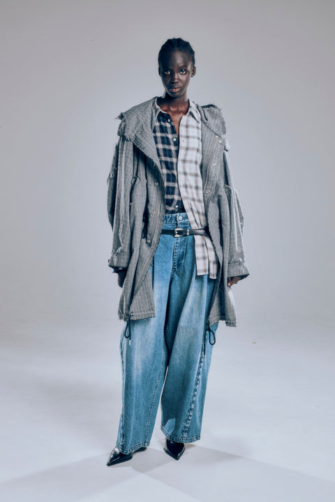 BALLOON TROUSERS DENIM